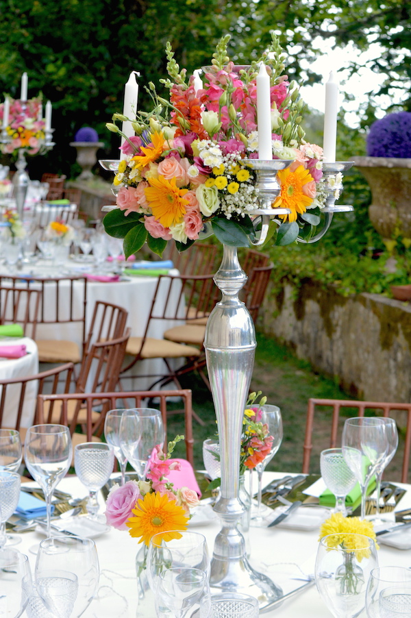 vintage orange wedding in the quinta